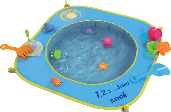 LUDI Skládací bazén na pláž 72x72x16 cm - obrázek 1