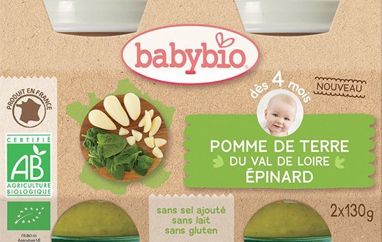 BabyBio brambory špenát 2x130g - obrázek 1