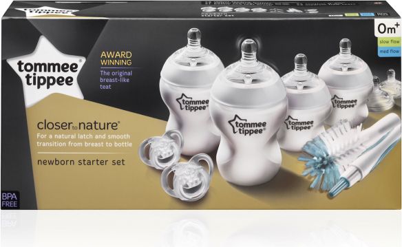 Sada kojeneckých láhviček s kartáčem na láhve Tommee Tippee - obrázek 1