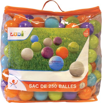 Míčky různobarevné 250 ks Ludi - obrázek 1
