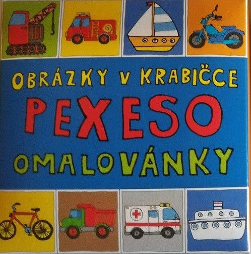 Pexeso - omalovánky - dopravní prostředky - obrázek 1