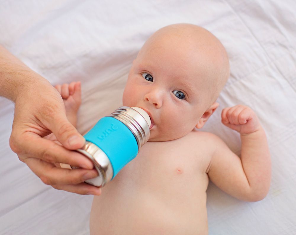 Nerezová kojenecká láhev 150 ml Pura - obrázek 2