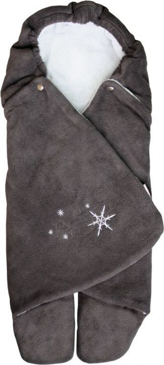 Zavinovačka do autosedačky (fleece) Emitex Zoe Antracit/D. Grey/L. Grey - obrázek 1