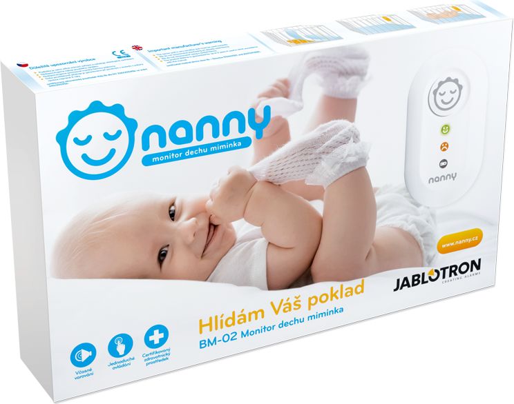 Monitor dechu Jablotron Nanny BM 02 - obrázek 1