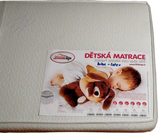 Matrace 120x60x10 cm LittleUp kokos - latex - obrázek 2