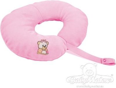 Baby Matex Pepi Medvídek nákrčník pro kojence Růžová - obrázek 1