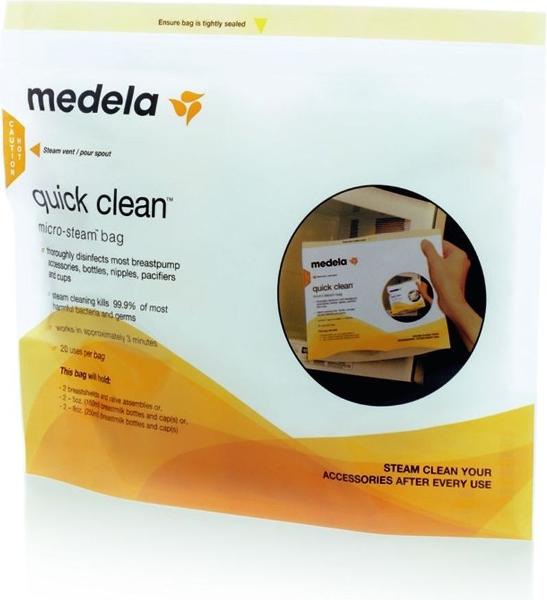 Medela Quick Clean - sterilizační sáčky do mikrovlnné trouby 20 ks - obrázek 1