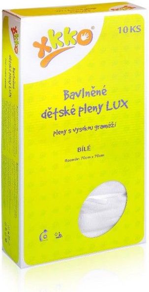 Vysokogramážní bavlněné pleny 70x70 cm 10 ks Kikko Lux - obrázek 1
