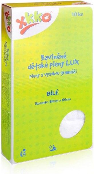 Kikko vysokogramážní bavlněné pleny 10 ks 80x80 cm - obrázek 1
