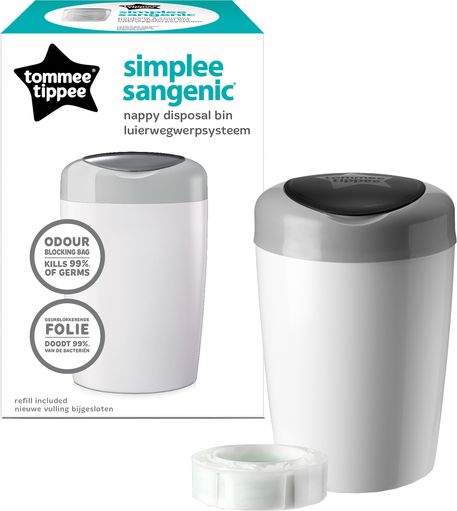 Tommee Tippee Koš na pleny Sangenic Simplee šedý Nový design - obrázek 1