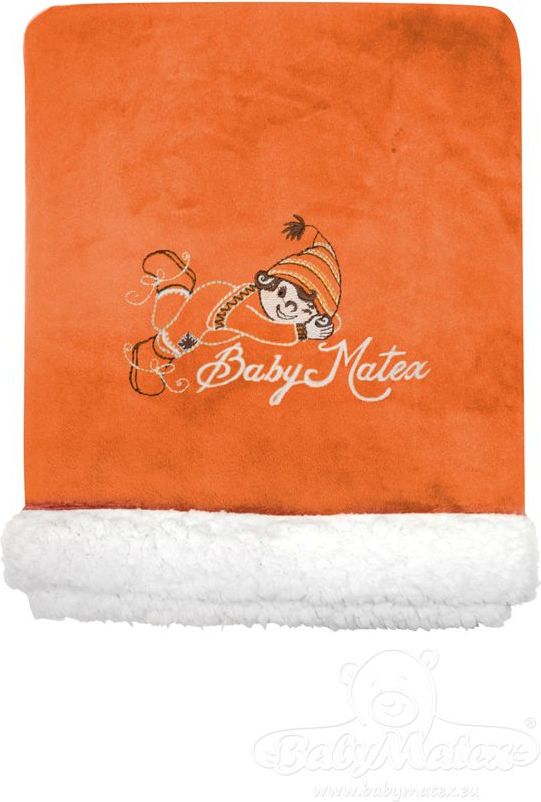 Baby Matex Nodi deka 75x100 cm Oranžová - obrázek 1