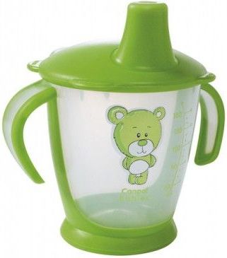 Canpol Teddy Friend nevylévací hrníček Zelená - obrázek 1