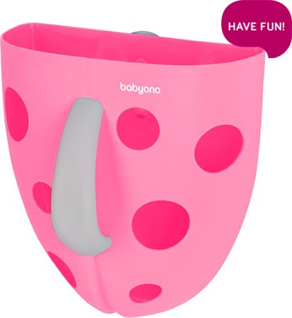 Košík na hračky do vany BabyOno Růžová - obrázek 1