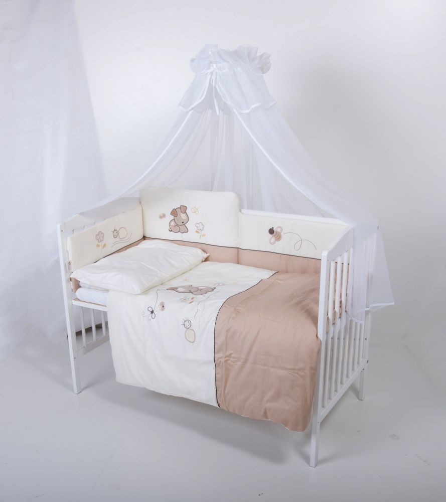 Povlečení bavlněný satén hnědé Baby´s Zone Doogy Berberek - obrázek 1