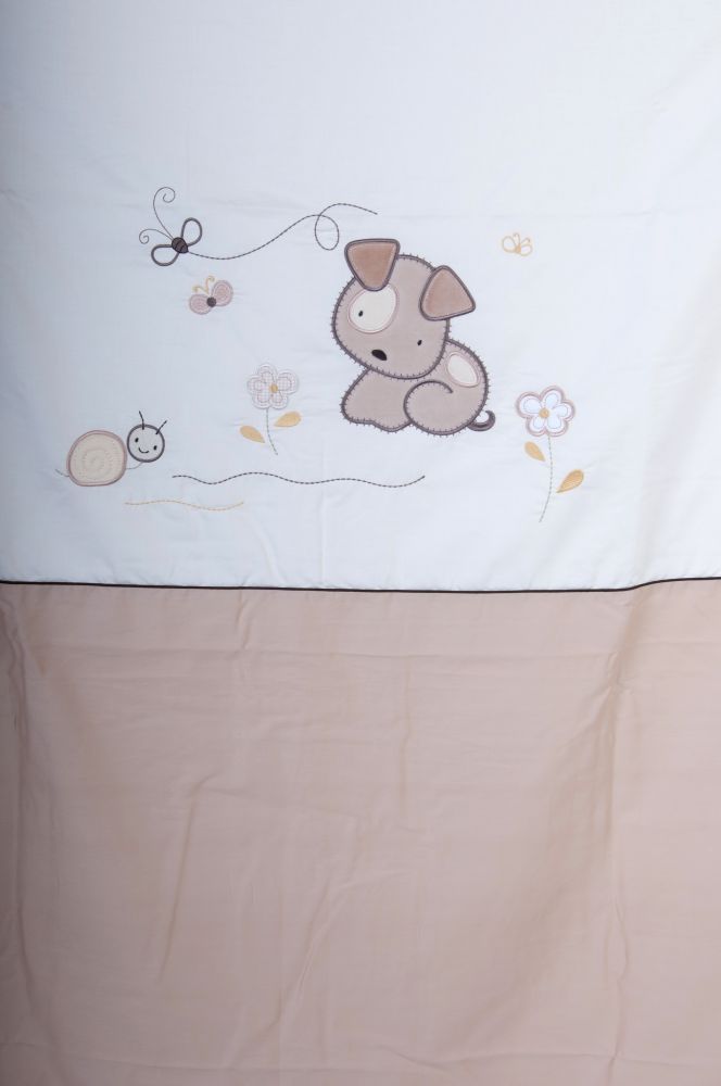 Povlečení bavlněný satén hnědé Baby´s Zone Doogy Berberek 4-dílná - obrázek 2