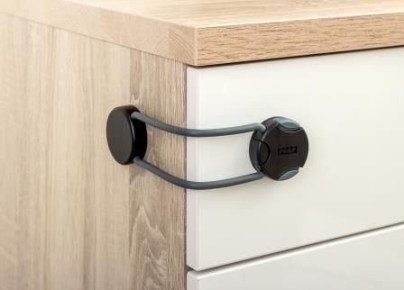 Zábrana na dvířka anthracite Reer MultiLock DesignLine - obrázek 2