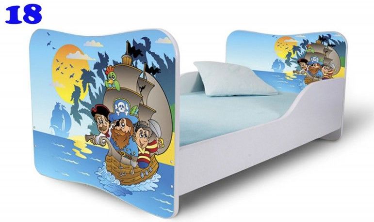 Pinokio Deluxe Butterfly Piráti 18 dětská postel - obrázek 1