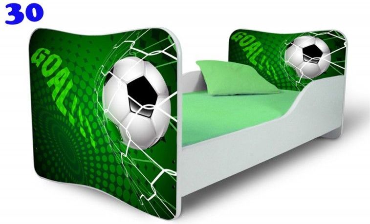 Pinokio Deluxe Butterfly Fotbal 30 dětská postel 180x80 cm - obrázek 1