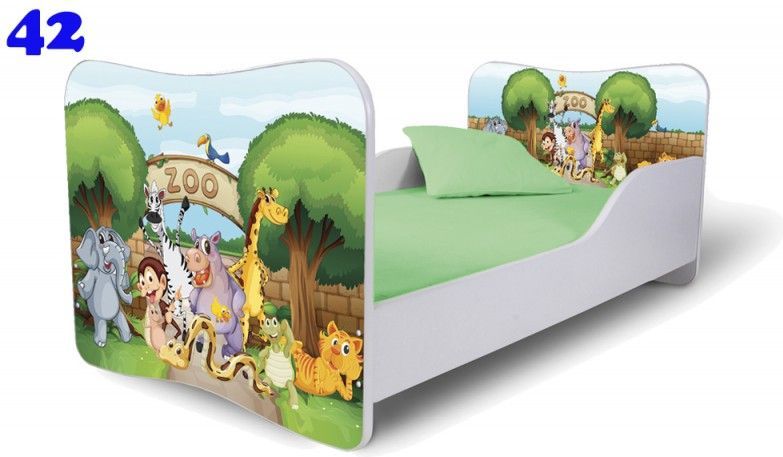 Pinokio Deluxe Butterfly Zoo 42 dětská postel - obrázek 1