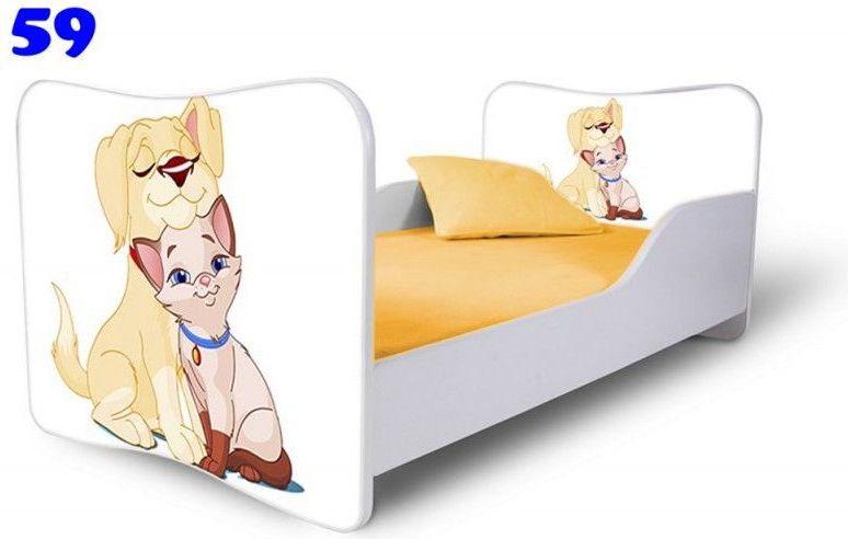 Pinokio Deluxe Butterfly Pejsek a kočička 59 dětská postel 140x70 cm - obrázek 1