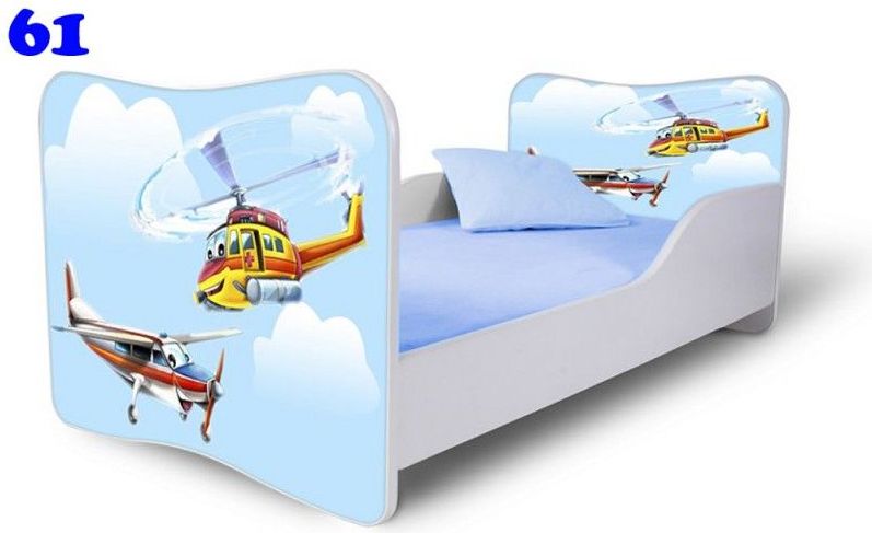 Pinokio Deluxe Butterfly Helikoptéra 61 dětská postel 140x70 cm - obrázek 1