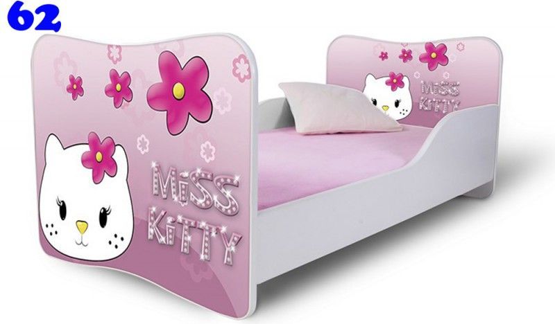 Pinokio Deluxe Butterfly Miss Kitty 62 dětská postel 140x70 cm - obrázek 1