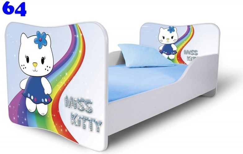 Pinokio Deluxe Butterfly Miss Kitty 64 dětská postel 140x70 cm - obrázek 1