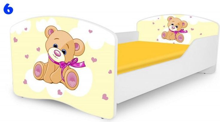 Pinokio Deluxe Rainbow Medvídek 6 dětská postel - obrázek 1