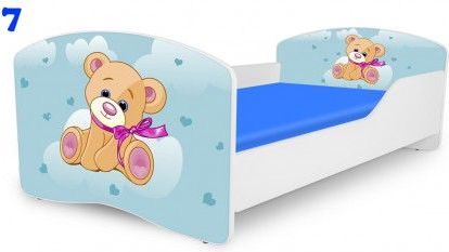 Pinokio Deluxe Rainbow Medvídek 7 dětská postel 160x80 cm - obrázek 1