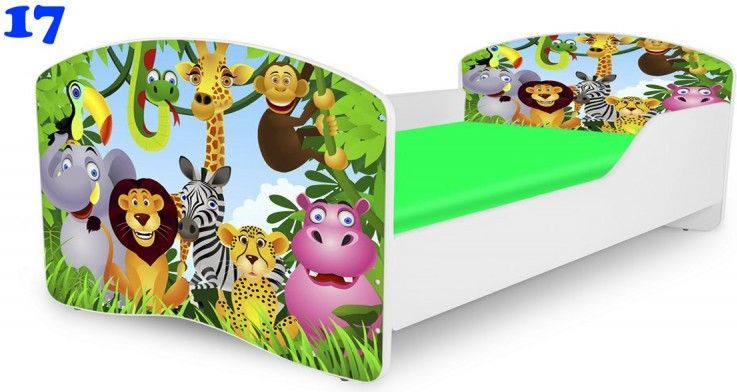 Pinokio Deluxe Rainbow Safari 17 dětská postel - obrázek 1