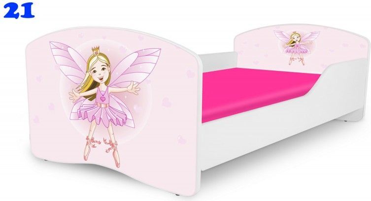 Pinokio Deluxe Rainbow Víla 21 dětská postel 160x80 cm - obrázek 1