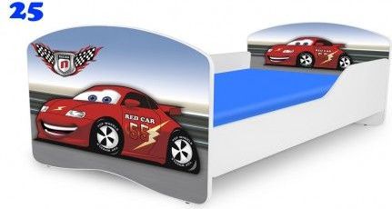 Pinokio Deluxe Rainbow Auto 25 dětská postel 140x70 cm - obrázek 1