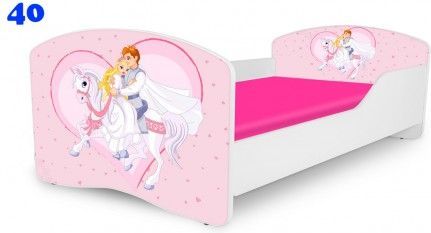 Pinokio Deluxe Rainbow Princ na koni 40 dětská postel 140x70 cm - obrázek 1
