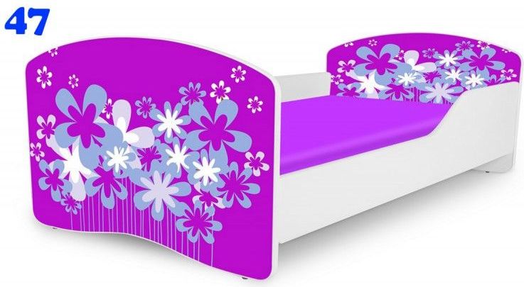 Pinokio Deluxe Rainbow Květinka 47 dětská postel 140x70 cm - obrázek 1