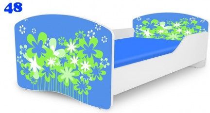 Pinokio Deluxe Rainbow Květinka 48 dětská postel 140x70 cm - obrázek 1