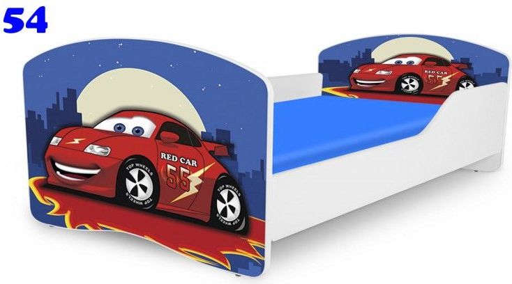 Pinokio Deluxe Rainbow Auto 54 dětská postel 140x70 cm - obrázek 1