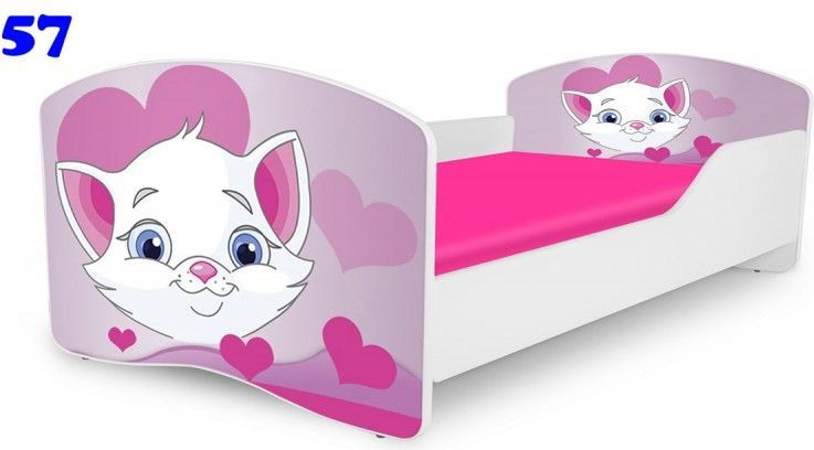 Pinokio Deluxe Rainbow Kočička 57 dětská postel 160x80 cm - obrázek 1