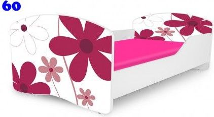 Pinokio Deluxe Rainbow Květinky 60 dětská postel 140x70 cm - obrázek 1