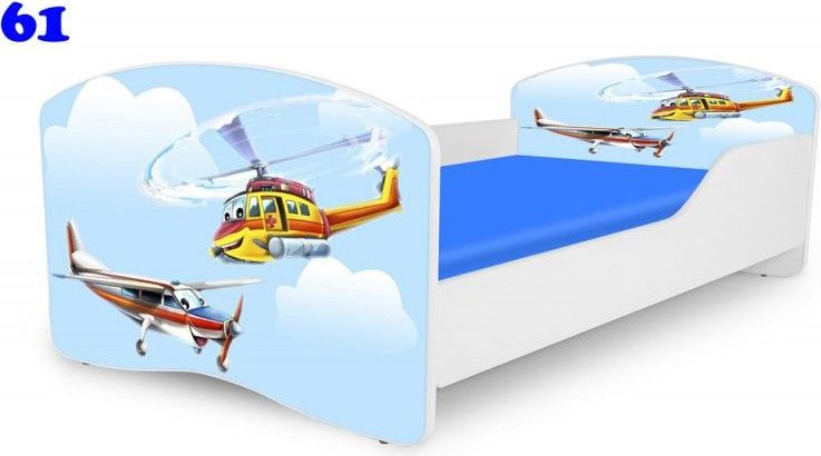 Pinokio Deluxe Rainbow Helikoptéra 61 dětská postel - obrázek 1