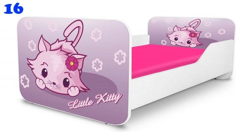 Pinokio Deluxe Square Little kitty 16 dětská postel - obrázek 1