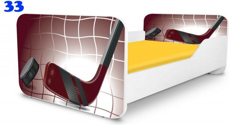 Pinokio Deluxe Square Hokej 33 dětská postel 180x80 cm - obrázek 1