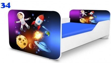 Pinokio Deluxe Square Vesmír 34 dětská postel - obrázek 1