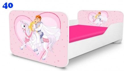 Pinokio Deluxe Square Princ na koni 40 dětská postel 140x70 cm - obrázek 1
