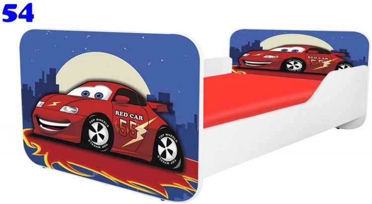 Pinokio Deluxe Square Auto 54 dětská postel 140x70 cm - obrázek 1