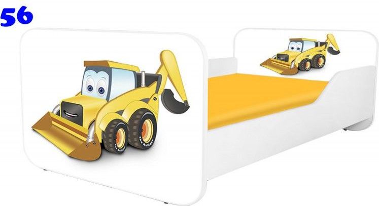 Pinokio Deluxe Square Bagr 56 dětská postel 140x70 cm - obrázek 1