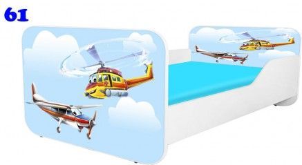 Pinokio Deluxe Square Helikoptéra 61 dětská postel 140x70 cm - obrázek 1