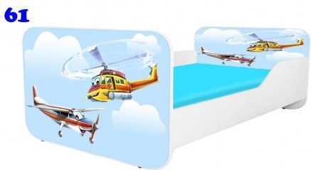 Pinokio Deluxe Square Helikoptéra 61 dětská postel 180x80 cm - obrázek 1