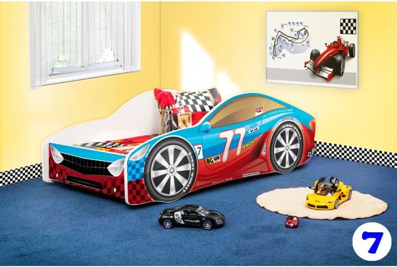 Pinokio Deluxe Závodní auto 7 dětská postel NEW - obrázek 1