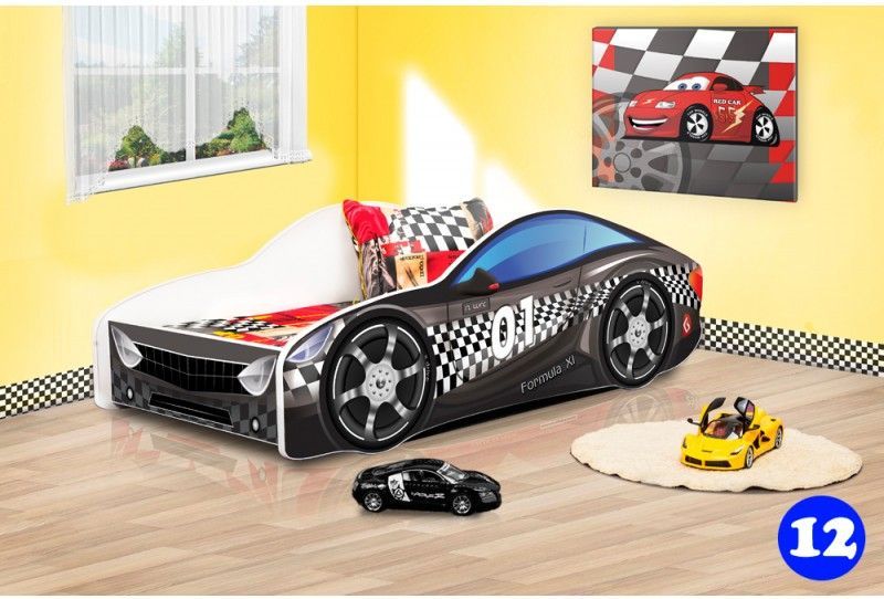 Pinokio Deluxe Závodní auto 12 dětská postel NEW - obrázek 1
