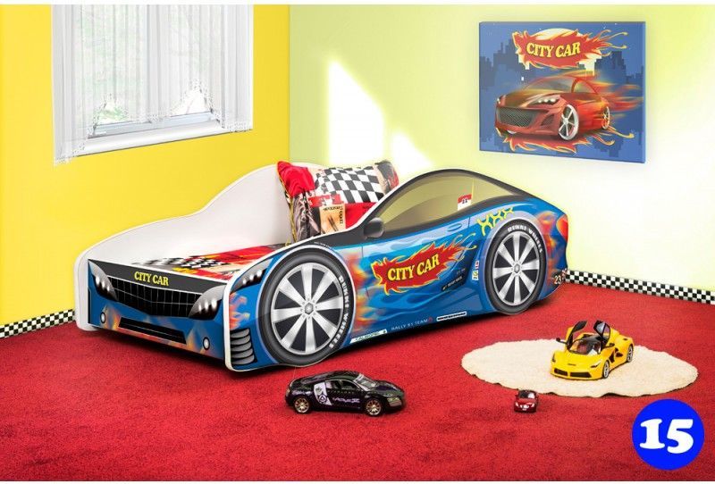 Pinokio Deluxe Závodní auto 15 dětská postel NEW 140x70 cm - obrázek 1